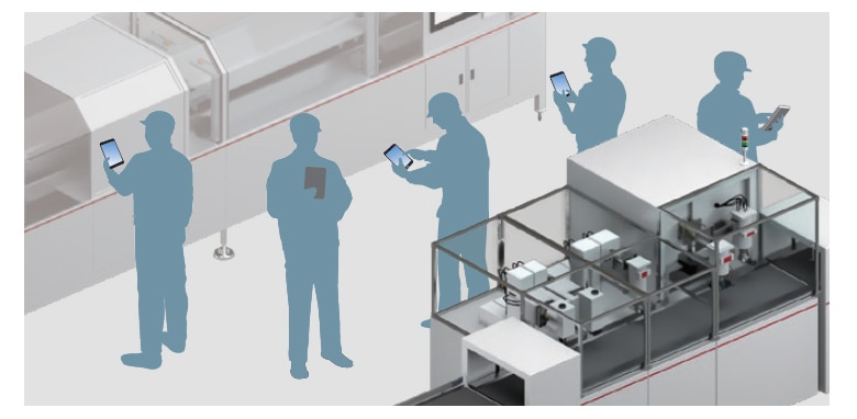 Multiple people working simultaneously